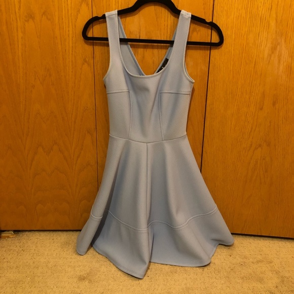 Baby Blue Lulus Skater Dress - Picture 2 of 6